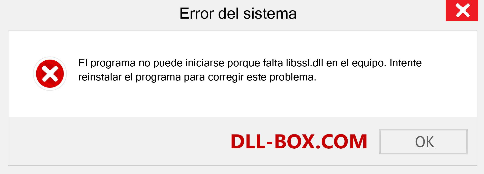 ¿Falta el archivo libssl.dll ?. Descargar para Windows 7, 8, 10 - Corregir libssl dll Missing Error en Windows, fotos, imágenes